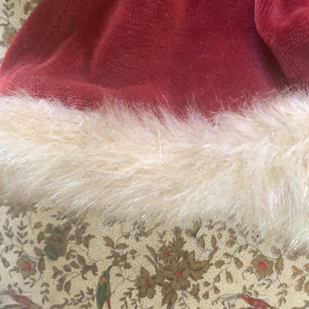 Handmade Red Velvet Doll Jacket - Picture 4 of 8